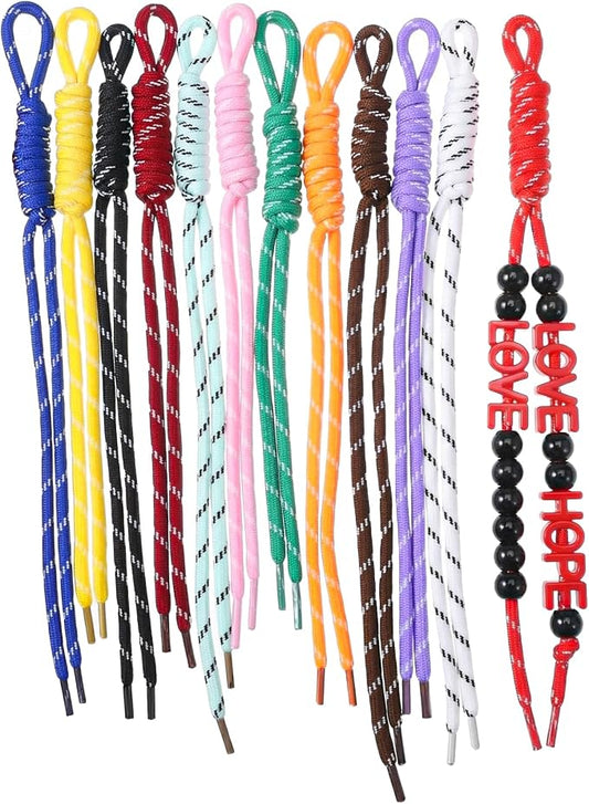 12Pcs Paracord Keychain Paracord Charm Bag Keychain Accessories Colorful by Unknown