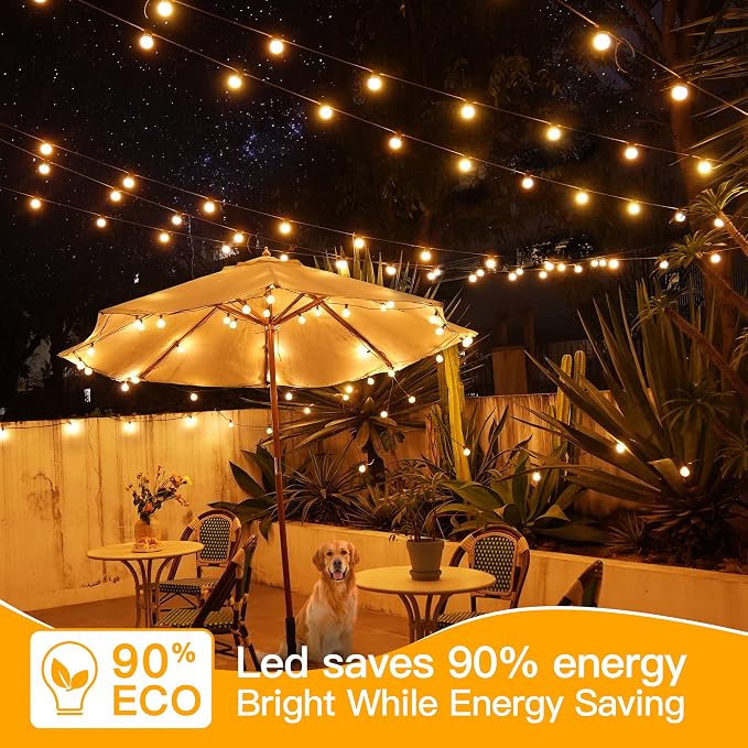 Ollny 25FT Outdoor String Lights, Waterproof Connectable Shatterproof Outside - Image 7