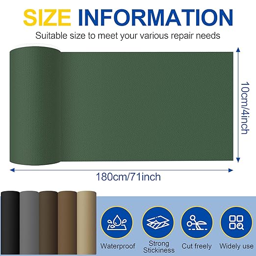 Fabric Repair Tape, Self Adhesive Canvas Repair Patch, Waterproof Outdoor - Image 2