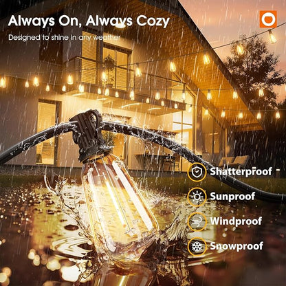 addlon 198FT Outdoor String Lights - Image 3