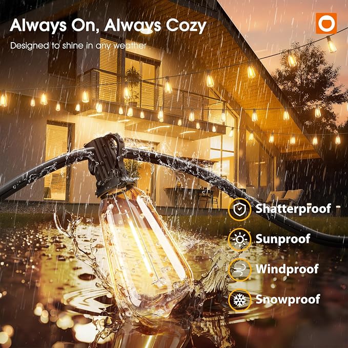 addlon 200FT Outdoor String Lights - Image 3
