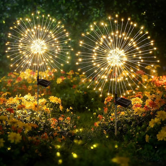 Solar Garden Lights Outdoor Decor Waterproof, Fairy Lights Solar Powered by Unknown