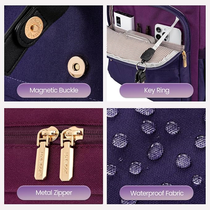 LOVEVOOK Travel Laptop Backpack Purse - Image 4