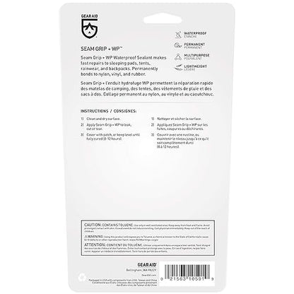 GEAR AID Seam Grip WP Repair Kit – Waterproof 0.25 oz Adhesive - Image 3