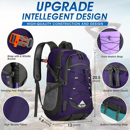 IGOLUMON Hiking Backpack 40L Packable Lightweight Camping Backpack Men Women - Image 2