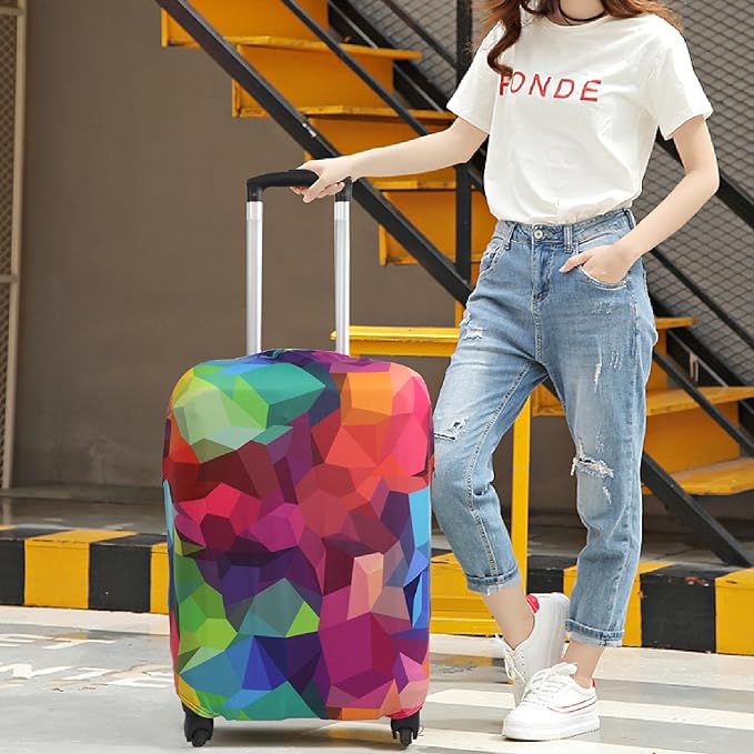 Explore Land Travel Luggage Cover Suitcase Protector Fits 23-26 Inch Case - Image 6