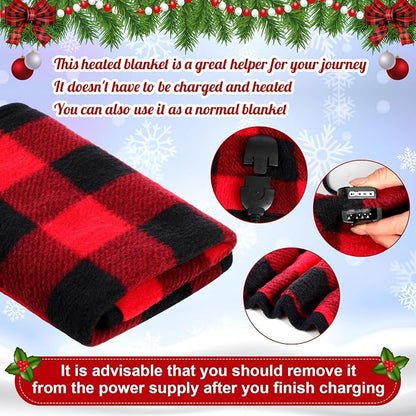 Tuanse 16 x 16 Inches Car Electric Blanket 12 Volt Heated Car Blanket - Image 3