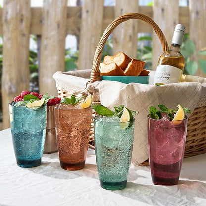 Unbreakable Large Premium Plastic Reusable Drinking Glasses Restaurant Cups - Image 4