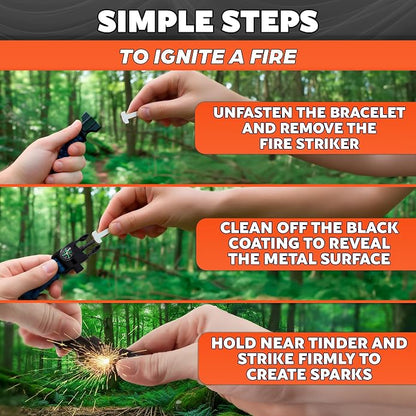 Paracord Bracelets for Men and Women – Adjustable Survival Paracord Bracelet - Image 8