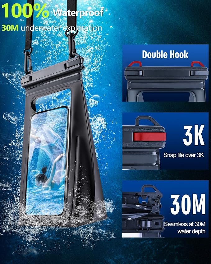Waterproof Phone Pouch Floating, IPX8 Waterproof Dry Bag - Image 3