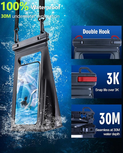 Waterproof Phone Pouch Floating, IPX8 Waterproof Dry Bag - Image 3