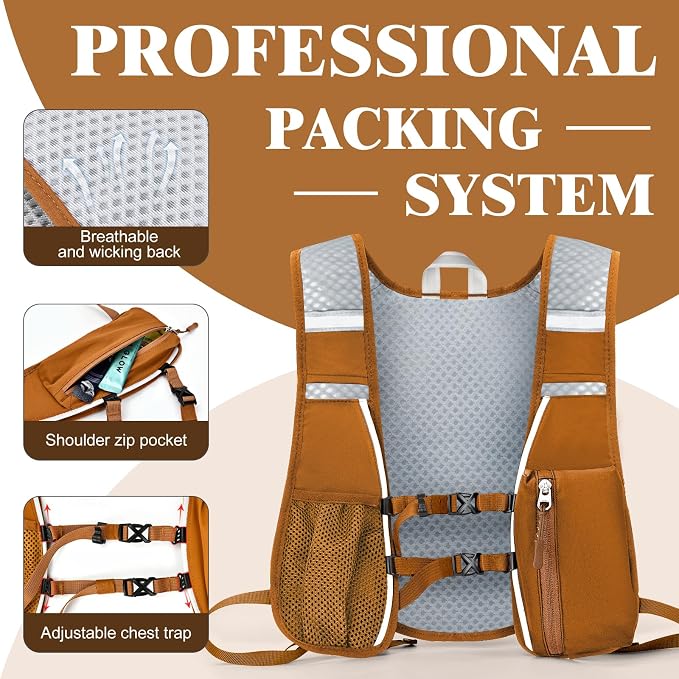 Hydration Backpack with 2L Water Bladder Bag, Lightweight and Breathable - Image 4
