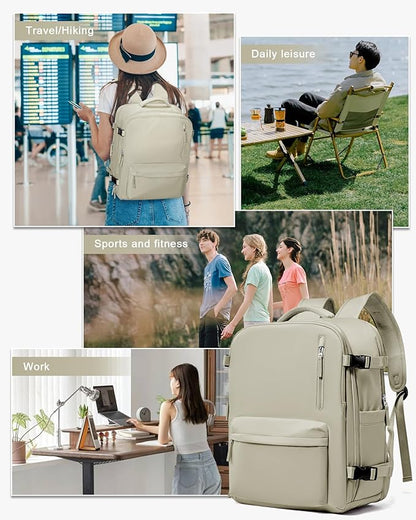 WONHOX Large Travel Backpack Carry on Flight Approved Laptop Work Business - Image 7