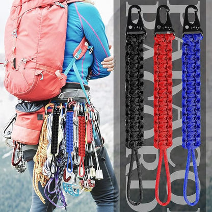 Shappy 3 Pcs Paracord Keychain Weave 550 Paracord 9 Inch Tactical Lanyard - Image 4