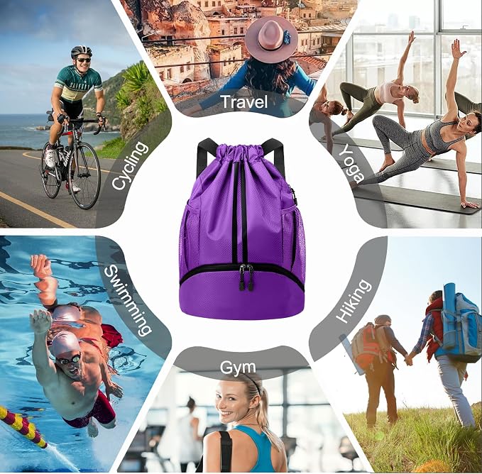 Hoedia Sports Drawstring Backpack - Image 8