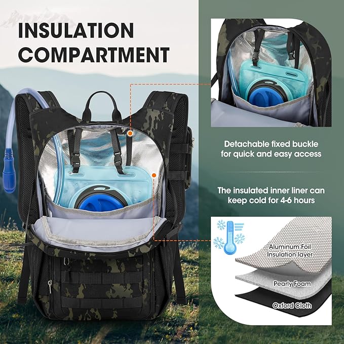 RAINSMORE Tactical Hydration Backpack 18L - Image 3