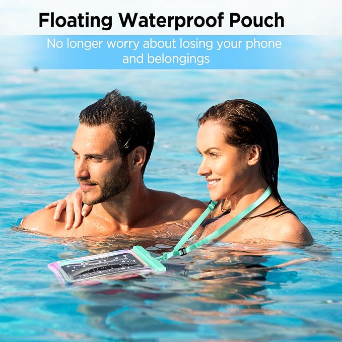 CACOE Universal Waterproof Phone case 2 Pcs-Up to 7.0", Phone Pouch - Image 2