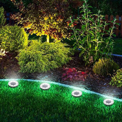 Joomer Solar Ground Lights, 16 Pack 8 LED Solar Lights Outdoor IP68 Waterproof - Image 6