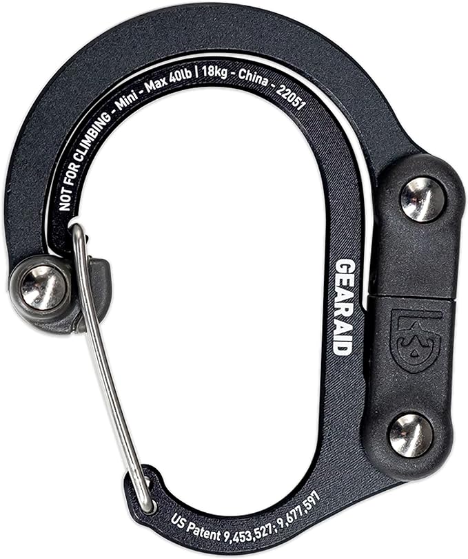 GEAR AID HEROCLIP Carabiner Gear Clip and Hook, by GEARAID