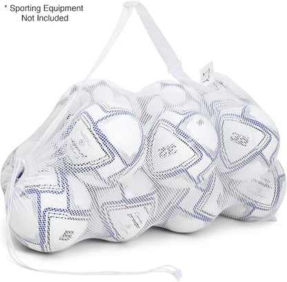 Champion Sports Mesh Equipment Bag – Heavy-Duty Nylon Drawstring Bag - Image 10