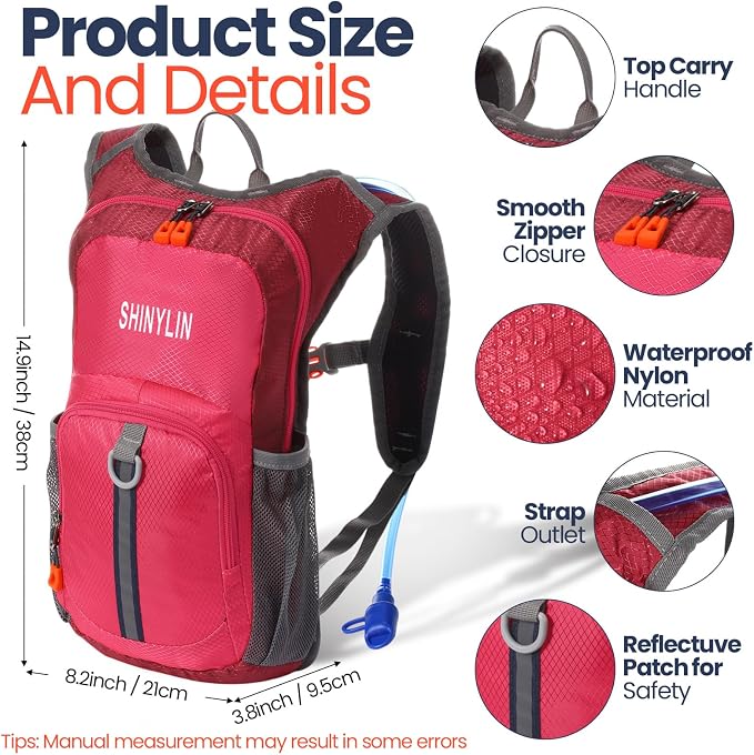Shinylin 2 Pcs Kids Hydration Backpack - Image 2