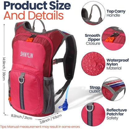 Shinylin 2 Pcs Kids Hydration Backpack - Image 2