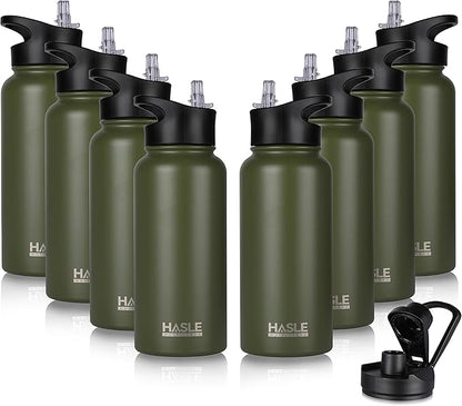 HASLE OUTFITTERS 32 oz Insulated Water Bottle Stainless Steel Double Walled by HASLEOUTFITTERS