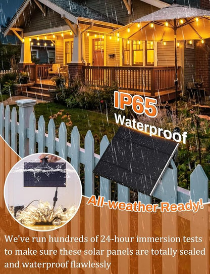 Brightever 100FT Solar String Lights Outdoor Waterproof - Image 5