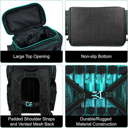 Evolution Fishing Drift Series Tackle Backpack, Outdoor Rucksack w/ 6 Fishing - Image 4