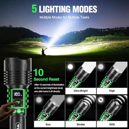 WdtPro Rechargeable LED Flashlights High Lumens, Super Bright 90000LM - Image 5