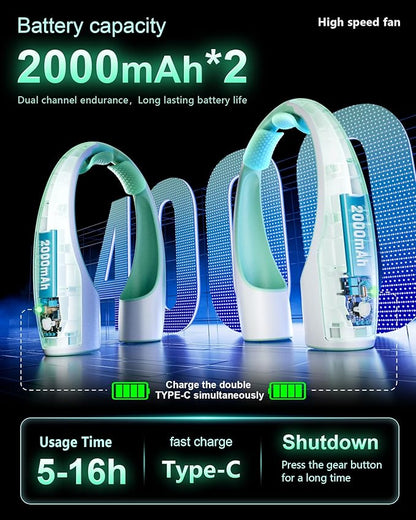 Rohent Neck Fans Portable Rechargeable - Image 5