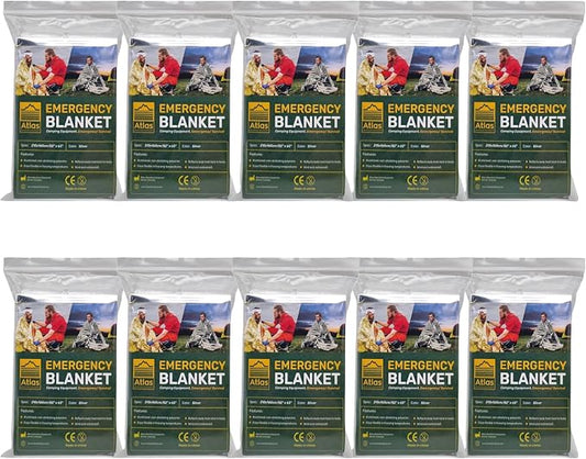 Emergency Survival Blanket, Mylar Thermal Blanket, Gigantic Space Blanket 82" x by Unknown