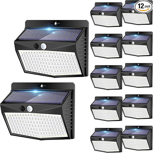 Solar Outdoor Lights, 12 Packs Solar Motion Sensor Security Lights by Peasur