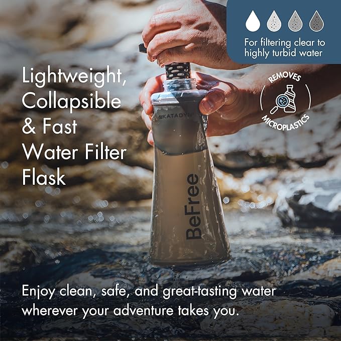 Katadyn BeFree 1.0L Ultralight Collapsible Water Filter Bottle - Image 2