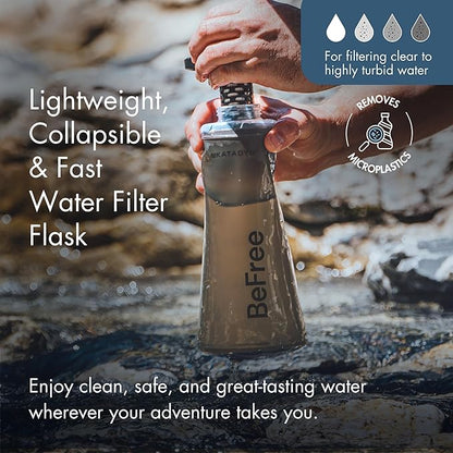 Katadyn BeFree 1.0L Ultralight Collapsible Water Filter Bottle - Image 2
