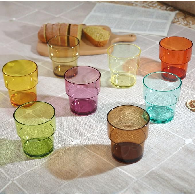 14 oz Plastic Stackable Drinking Tumblers, Dishwasher Safe, Durable - Image 13