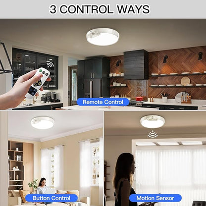 Homelist Newly Upgraded 8000mAh Rechargeable Ceiling Light, Battery-Operated - Image 5