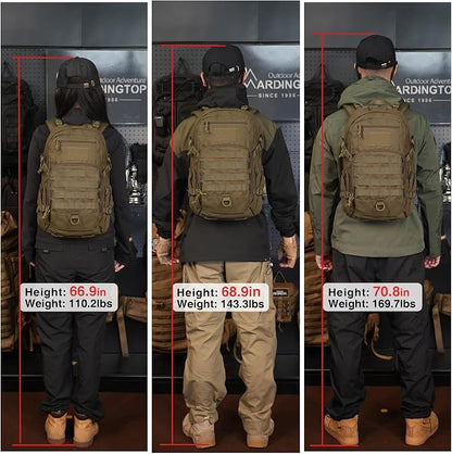 Mardingtop Small Tactical Backpack, Molle Hiking Backpack - Image 8