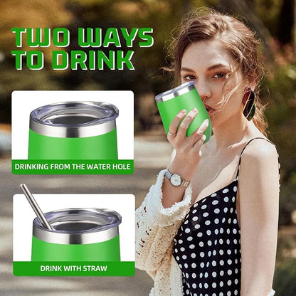 12oz/4 Pack Wine Tumbler Glasses - Image 5