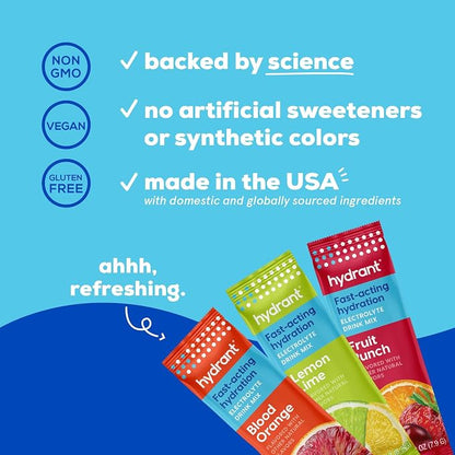 Hydrant - Hydration Powder Variety Pack, 30 Individual Instant Electrolyte - Image 4