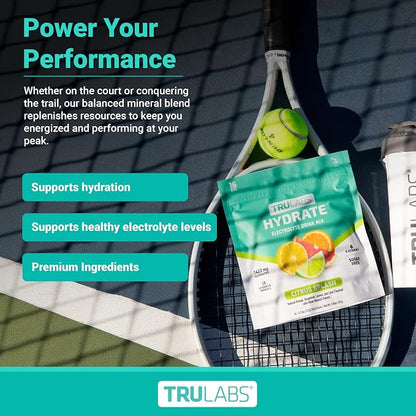 TRULABS Hydrate Electrolyte Drink Mix – Citrus Splash Flavor, Sugar-Free - Image 5
