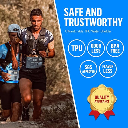 UTOBEST Soft Flask, 2 Pack Soft Flask Running Bottles 500ml, TPU Foldable - Image 2