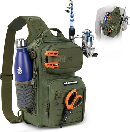 KastKing BlowBak Tactical Sling Tackle Bag-Lightweight Fishing Backpack Storge by KastKing