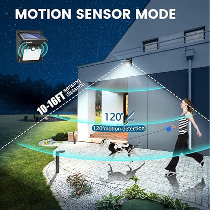 BAXIA TECHNOLOGY Solar Outdoor Lights Wireless Security Motion Sensor Solar - Image 4