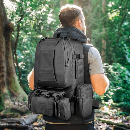 CVLIFE Tactical Backpack Military Army Rucksack 60L Large Assault Pack - Image 6