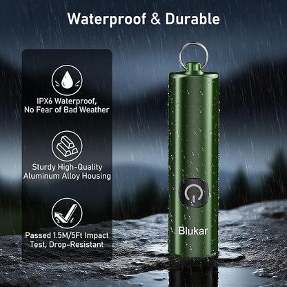 Blukar Rechargeable EDC Flashlight, Mini Keychain Flash Light - Image 7
