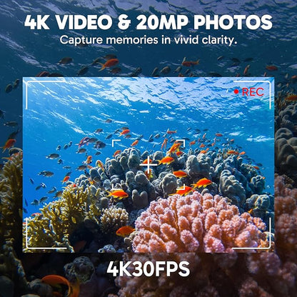 AKASO EK7000 Pro 4K30fps 20MP Action Camera EIS Ultra HD 131FT Waterproof - Image 2