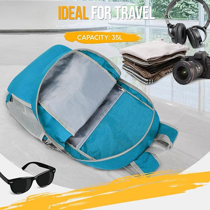 ZOMAKE Lightweight Packable Backpack 35L, Light Foldable Backpacks Water - Image 3