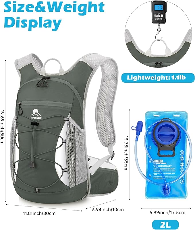 Hydration Backpack with 2L Water Bladder - Image 2