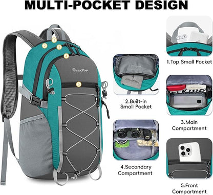 Seektop 20L Foldable Waterproof Hiking Backpack, Ultralight Small Lightweight - Image 4